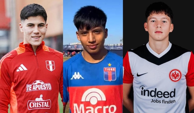 Futbolistas peruanos Sub-20 que juegan en el exterior. (Foto: Composición)