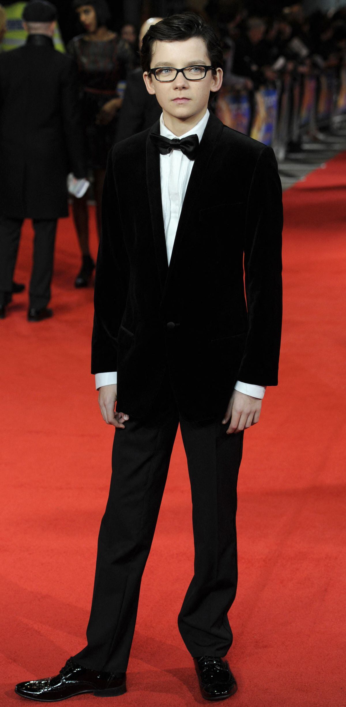 Una fotografía del recuerdo cuando Asa Butterfield llegó al Royal Film Performance Hugo, en Londres, Inglaterra, el 28 de noviembre de 2011 (Foto: Facundo Arrizabalaga / AFP)