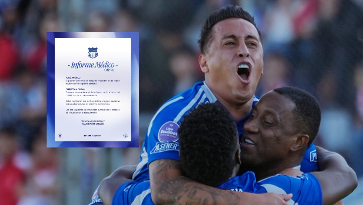 Christian Cueva se estaría perdiendo algunas fechas por una lesión confirmada por Emelec. (Foto: Emelec)