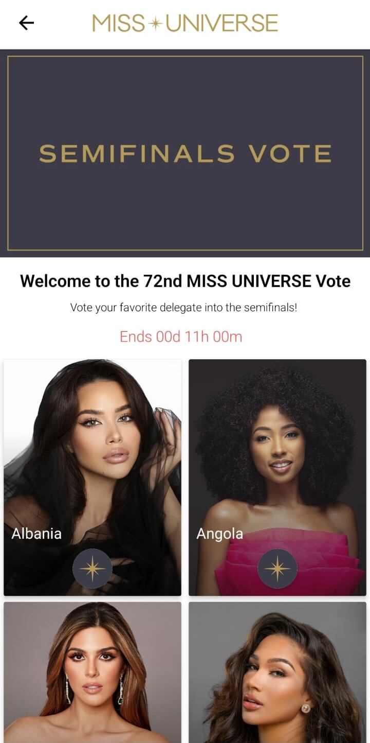 Miss Universo 2023: VOTAR. (Foto: Miss Universo 2023)