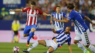 Atlético de Madrid igualó 1-1 con Alavés con gol de Kevin Gameiro