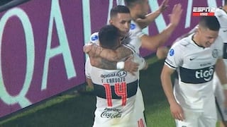 Aprovechó un rebote: gol de Derlis González para el 1-0 de Olimpia vs. Atlético Goianiense [VIDEO]