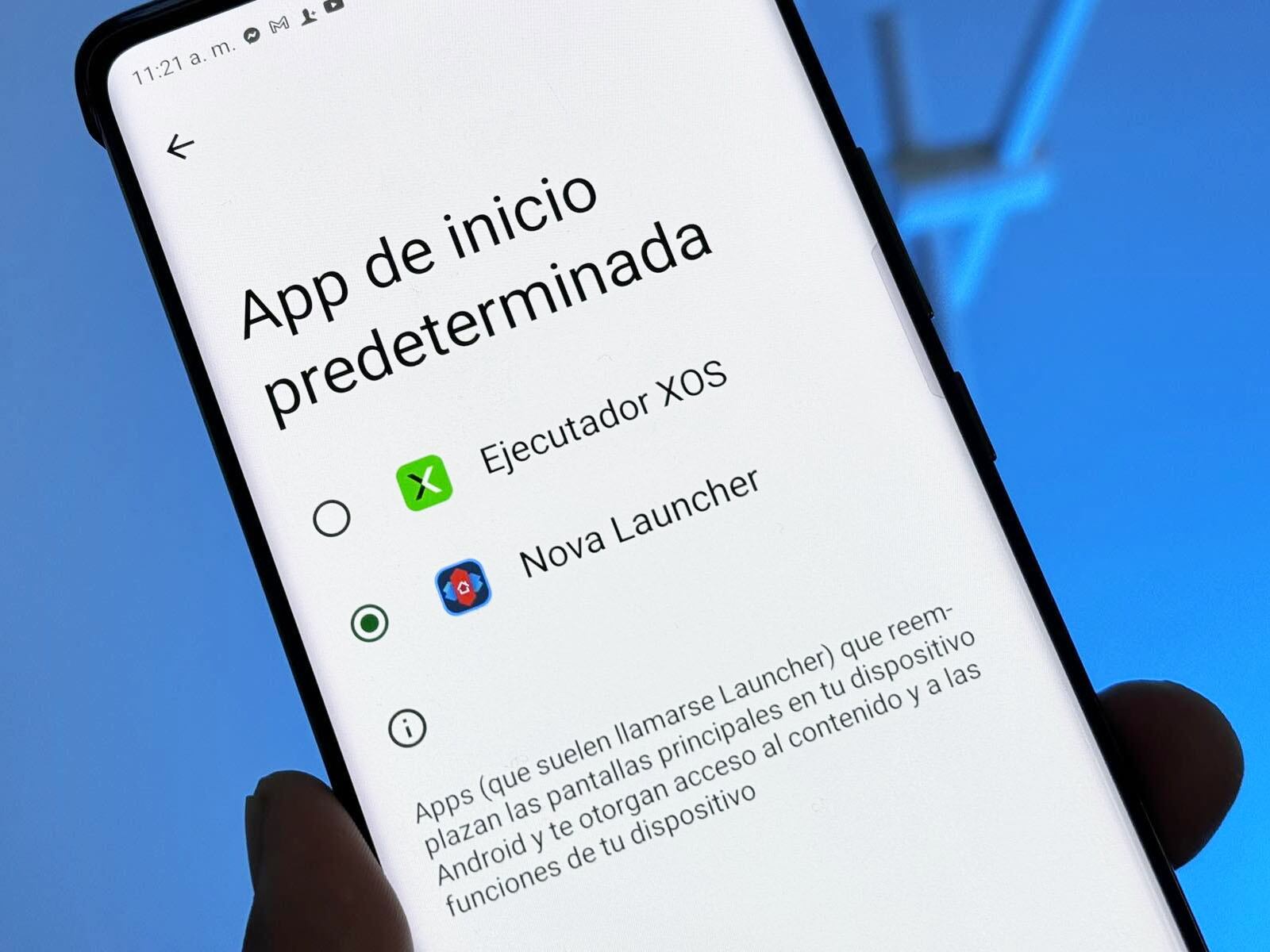 WHATSAPP | Define a Nova Launcher como principal o no podrás avanzar. (Foto: Depor - Rommel Yupanqui)