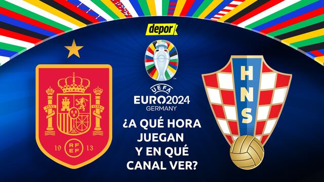 ¿En qué canales transmiten España vs Croacia y a qué hora juegan por Eurocopa 2024?