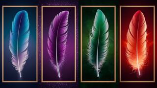 Elige una de las cuatro plumas en la imagen para conocer cuál es tu misión de vida