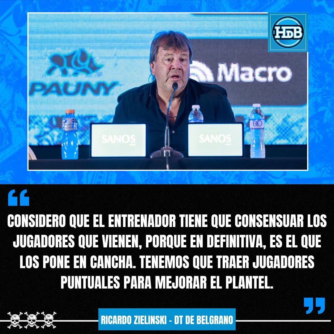 Declaraciones de Ricardo Zielinski, DT de Belgrano, en conferencia de prensa luego del empate ante Argentinos Juniors.