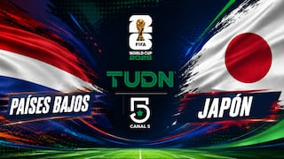 TUDN y Canal 5 transmitieron Países Bajos vs. Japón por TV abierta