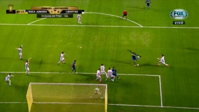 Lo fusiló: así gritó el gol Ramón Ábila en el Boca Juniors vs. Libertad por la Copa Libertadores [VIDEO]