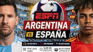 ESPN transmitió el partido Argentina 0-1 España por la final del Mundial 2026