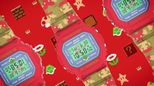 Conoce los detalles del nuevo reloj de Super Mario Bros. hecho por G-Shock