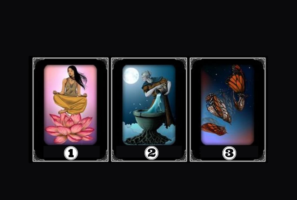 Test visual: Elige una carta de oráculo y recibe un mensaje positivo de alegría y prosperidad.