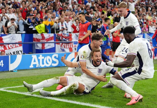 Inglaterra venció a Eslovaquia y clasificó  a cuartos de final de la Eurocopa. (Foto: Getty Images)