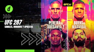 UFC 287: cómo y dónde ver por TV la pelea Pereira vs. Adesanya 2