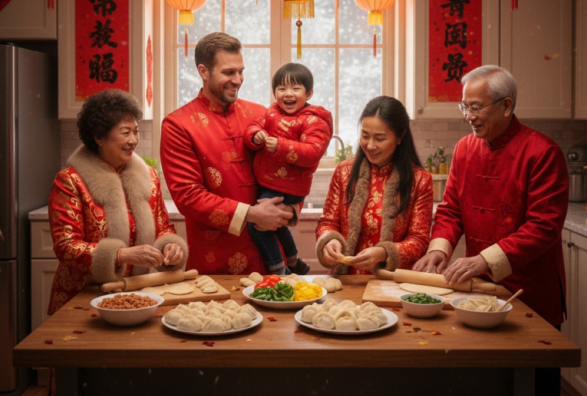 También es posible vivir el espíritu del Año Nuevo Chino 2026 desde casa, mientras comunidades en Estados Unidos organizan eventos tradicionales. | Crédito: Imagen creada por El Comercio MAG usando la IA de Gemini