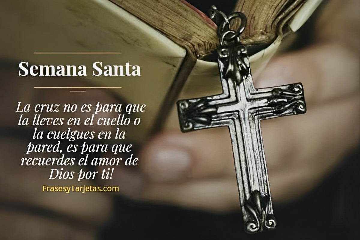 Frases por Semana Santa para compartir en WhatsApp: mensajes e imágenes (Foto: Internet).