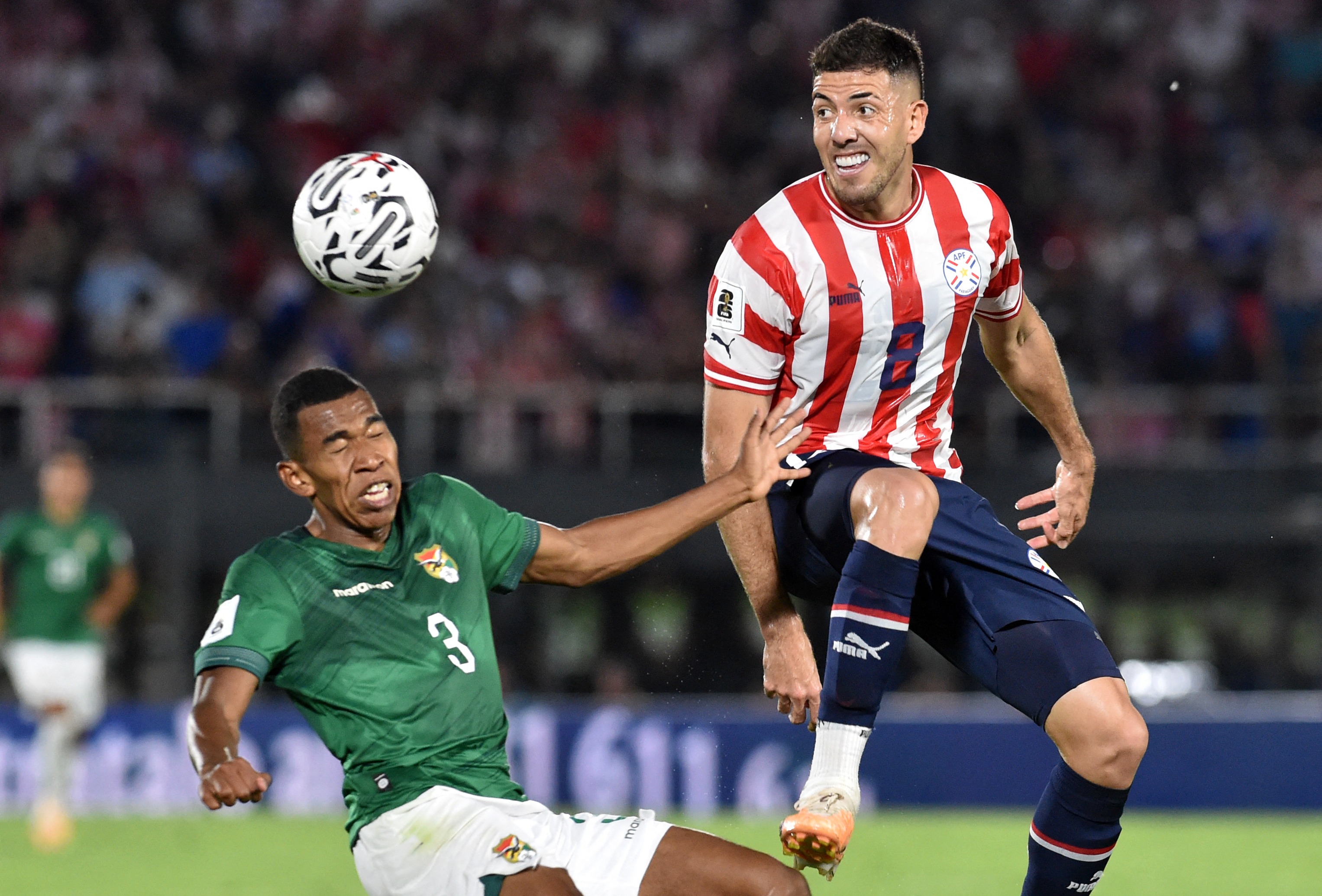 Paraguay vs. Bolivia en partido por Eliminatorias 2026. (Foto: AFP)