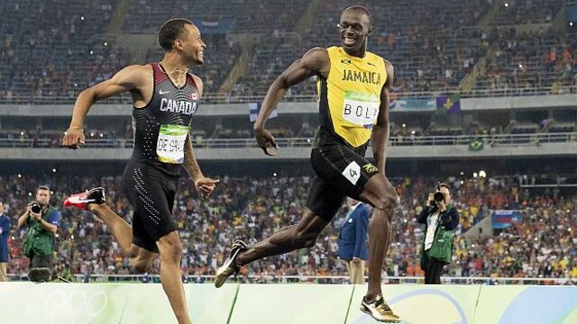 Río 2016: ¿qué le dijo Usain Bolt a Andre de Grasse antes de la meta?