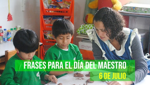FRASES | Cada 6 de julio se celebra el Día del Maestro en Perú. (Andina)