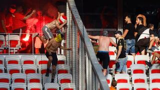 Escándalo en Europa: hincha cae desde 5 metros tras pelea entre ultras de Niza y Colonia