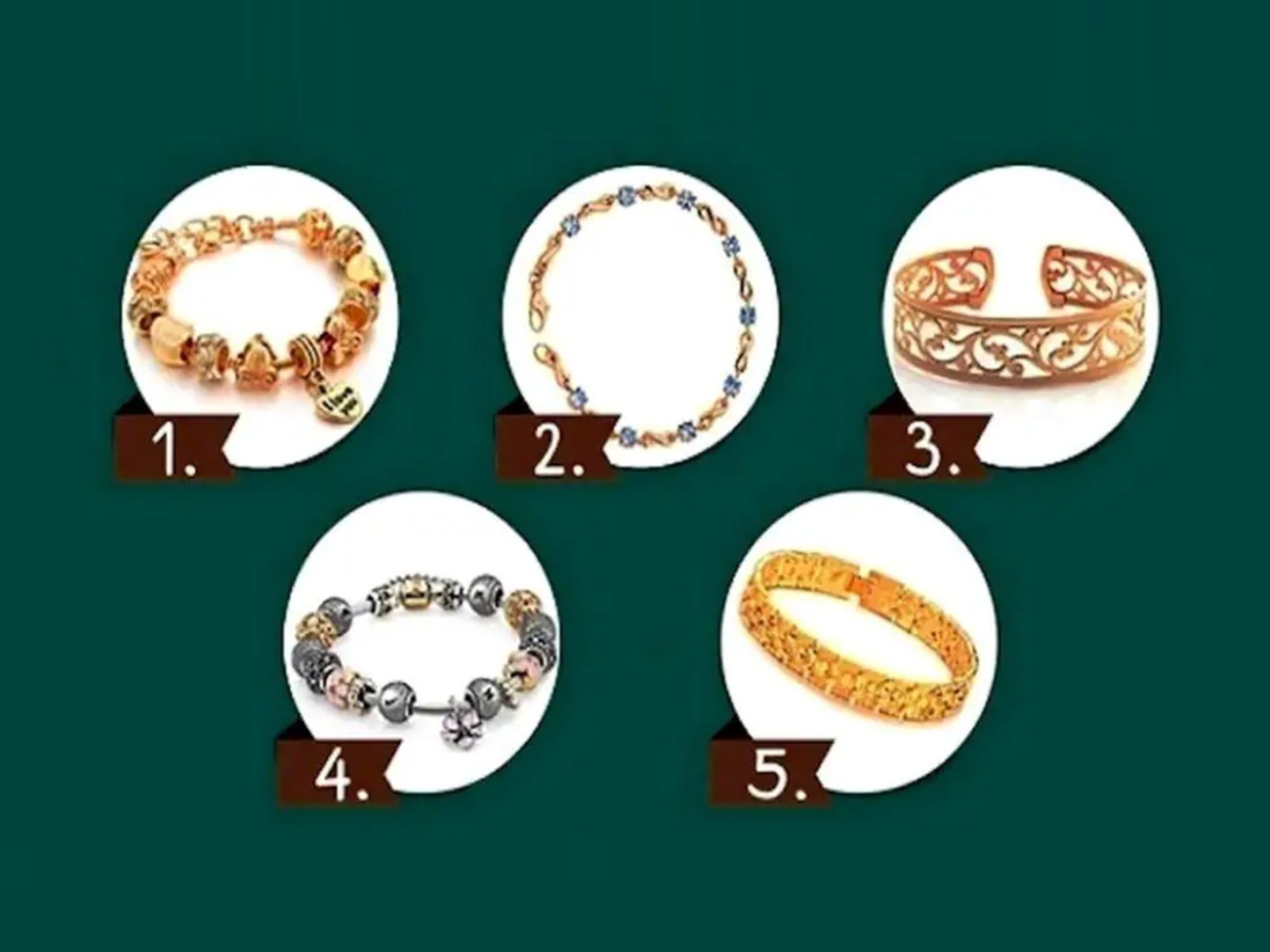TEST VISUAL | En esta imagen se aprecian bastantes pulseras. Tienes que seleccionar una. (Foto: namastest.net)