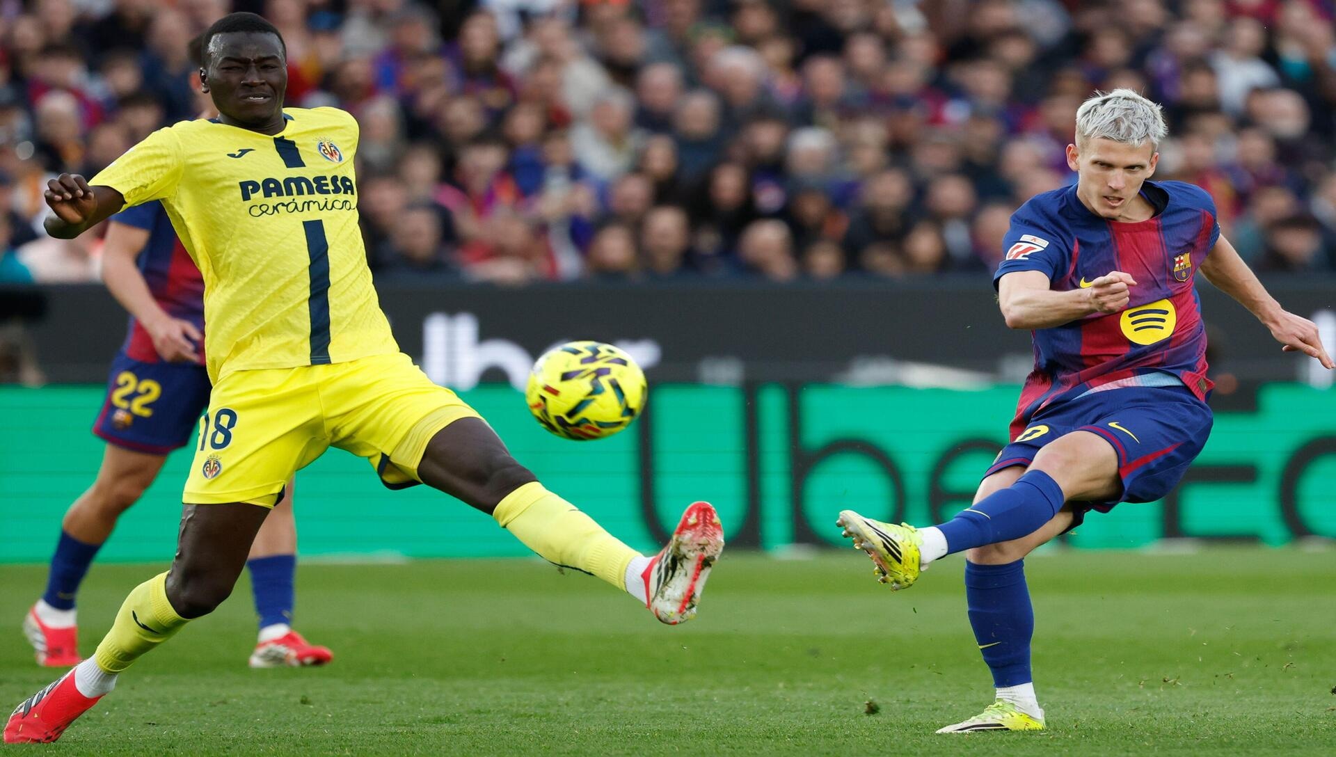 Los blaugranas buscarán mostrar su mejor versión para mantener la ventaja como líderes en el partido Barcelona vs Sevilla (Crédito: Alamy Stock Photo).