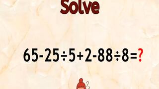 Desafía tu inteligencia e ingenio al desarrollar este reto matemático en 7 segundos