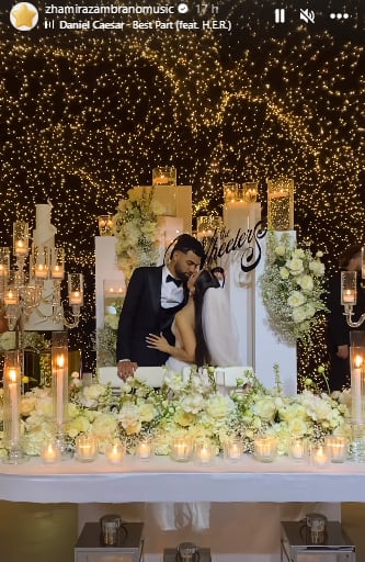 Se casaron y festejaron en la tierra natal de Jay Wheeler (Foto: Zhamira Zambrano / Instagram)