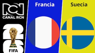 Canal RCN transmitió el partido Francia 3-0 Suecia por el Mundial 2026
