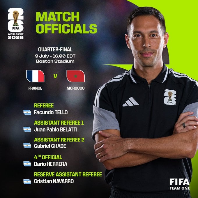 Terna arbitral confirmada por FIFA.