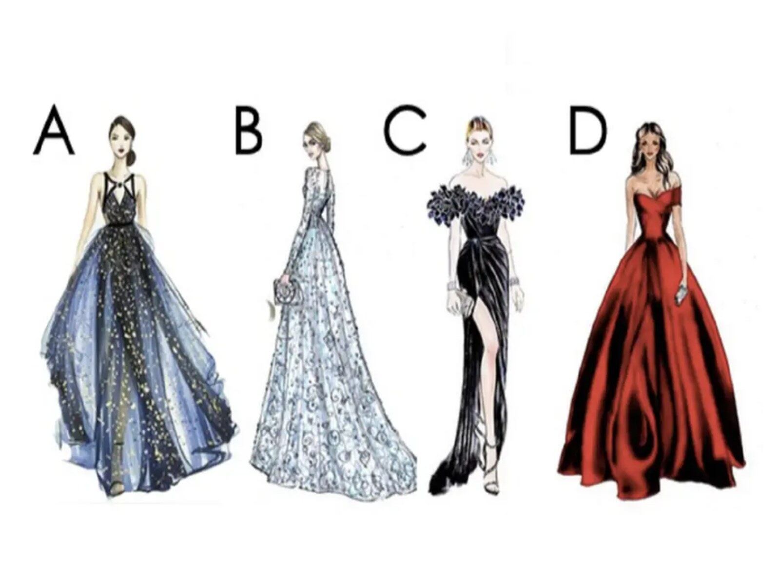 TEST VISUAL | Esta imagen te muestra cuatro mujeres. Cada una utiliza un vestido distinto. (Foto: namastest.net)