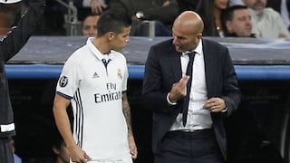¿Dónde acabará? El plan que tiene Zinedine Zidane para James Rodríguez en Real Madrid