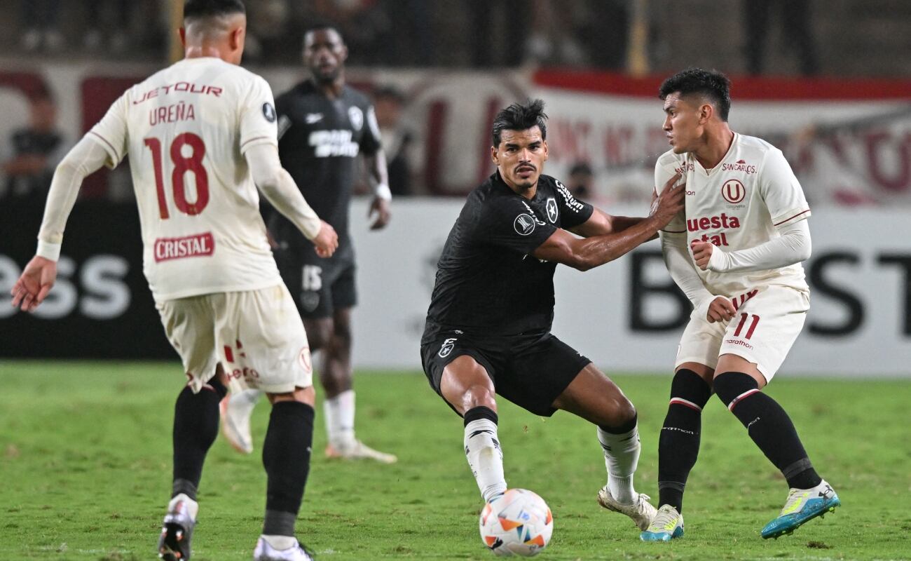Universitario cayó ante Botafogo y complicó sus opciones en Copa Libertadores. (Foto: AFP)