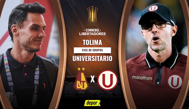 Universitario vs. Tolima se enfrentan por la fase de grupos de la Copa Libertadores 2026. (Diseño: Depor)