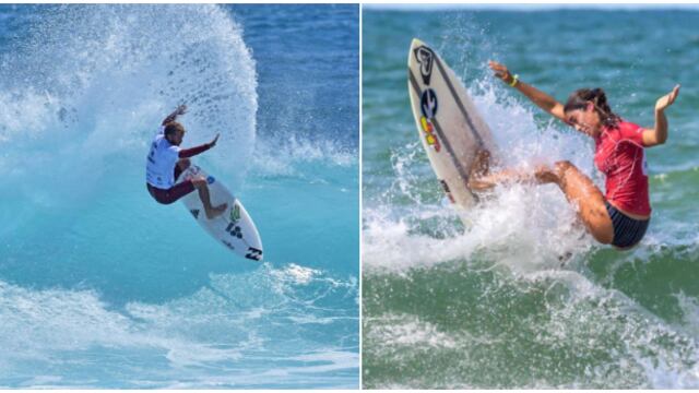 Miguel Tudela y Sol Aguirre con ‘wild card’: listos para el Tour Mundial de Surf en Brasil