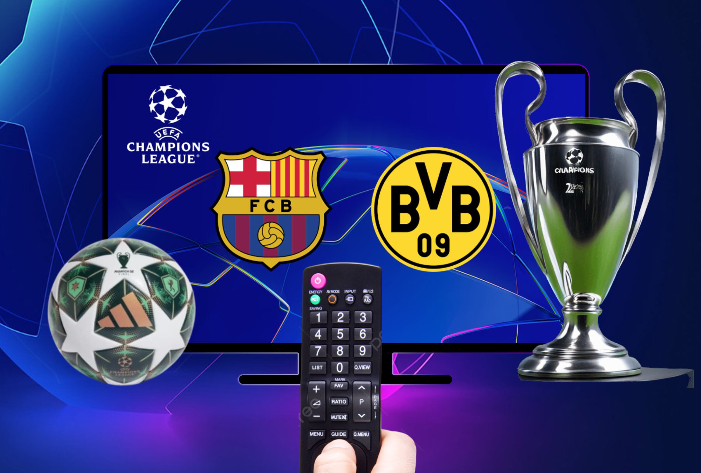 Lista de canales de televisión y servicios streaming para mirar el partido FC Barcelona y Borussia Dortmund (BVB) este miércoles 9 de abril por la ida de los cuartos de final de la UEFA Champions League 2024-25 (Foto: Noé Yactayo)