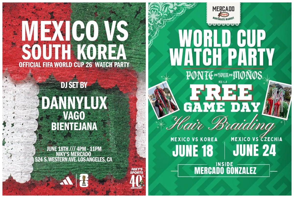 Música, comida y actividades especiales acompañarán la transmisión de México vs. Corea del Sur durante el Mundial 2026. | Crédito: Instagram @nikys_sports / @ponteyourmonos
