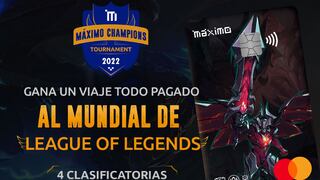 League of Legends: Máximo Champions Tournament regalará cinco paquetes para Worlds 2022 en Perú
