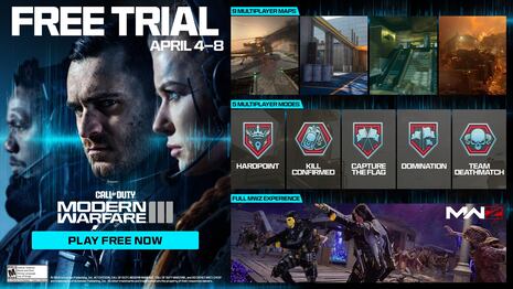 Juega gratis Modern Warfare 3 todo el fin de semana