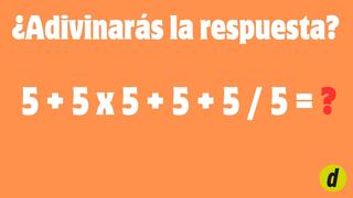 Intenta encontrar la respuesta a este ejercicio matemático en solo 15 segundos