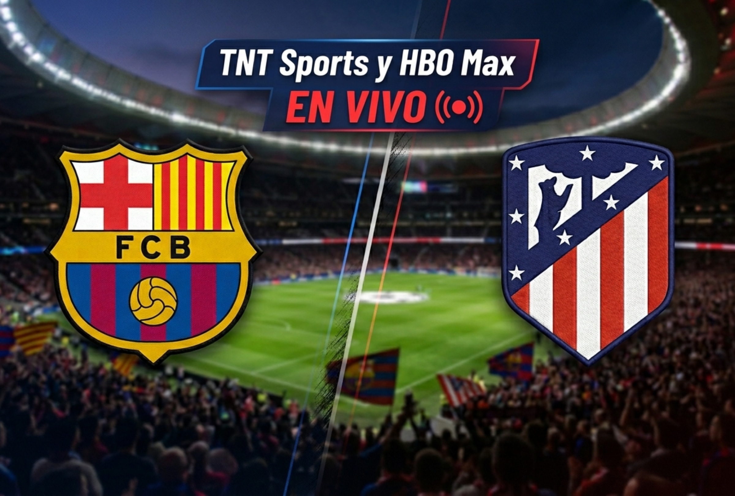 Atlético de Madrid vs Barcelona se miden hoy 14 de abril por la Champions League (Imagen hecha por Depor con apoyo de la IA Gemini)