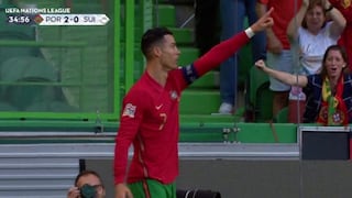 Su madre rompe a llorar: doblete de Cristiano para el 3-0 de Portugal vs Suiza [VIDEO]