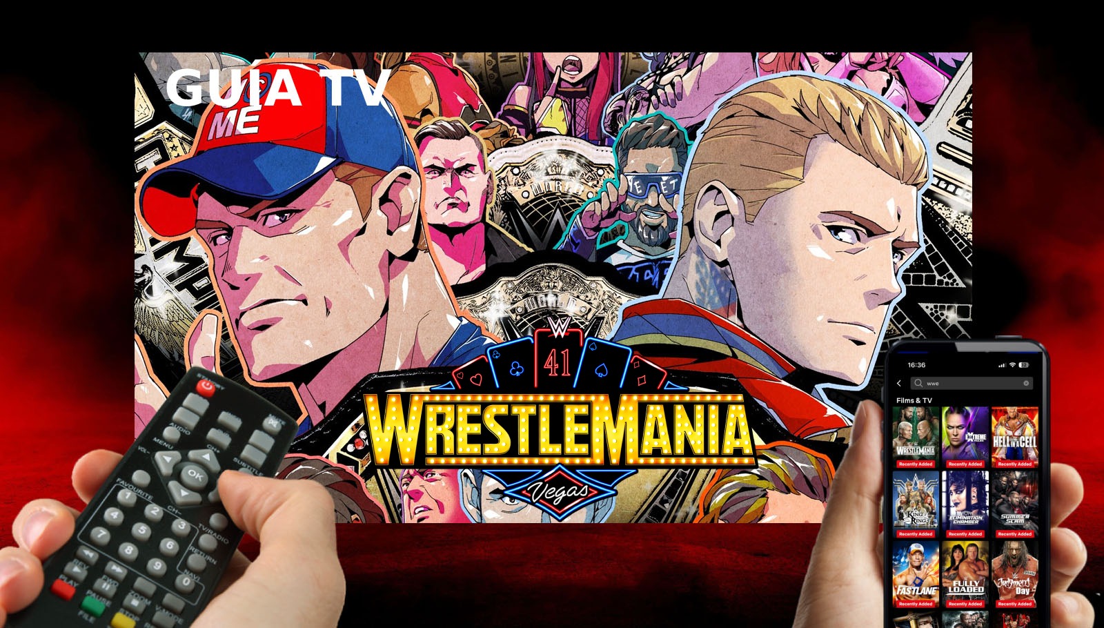 Lista de canales de televisión y servicios streaming para ver WWE WrestleMania 41 este sábado 19 y domingo 20 de abril desde el ring del Allegiant Stadium de Paradise, Nevada (Foto: WWE.com / Twitter @notz41 / Composición de Noé Yactayo)