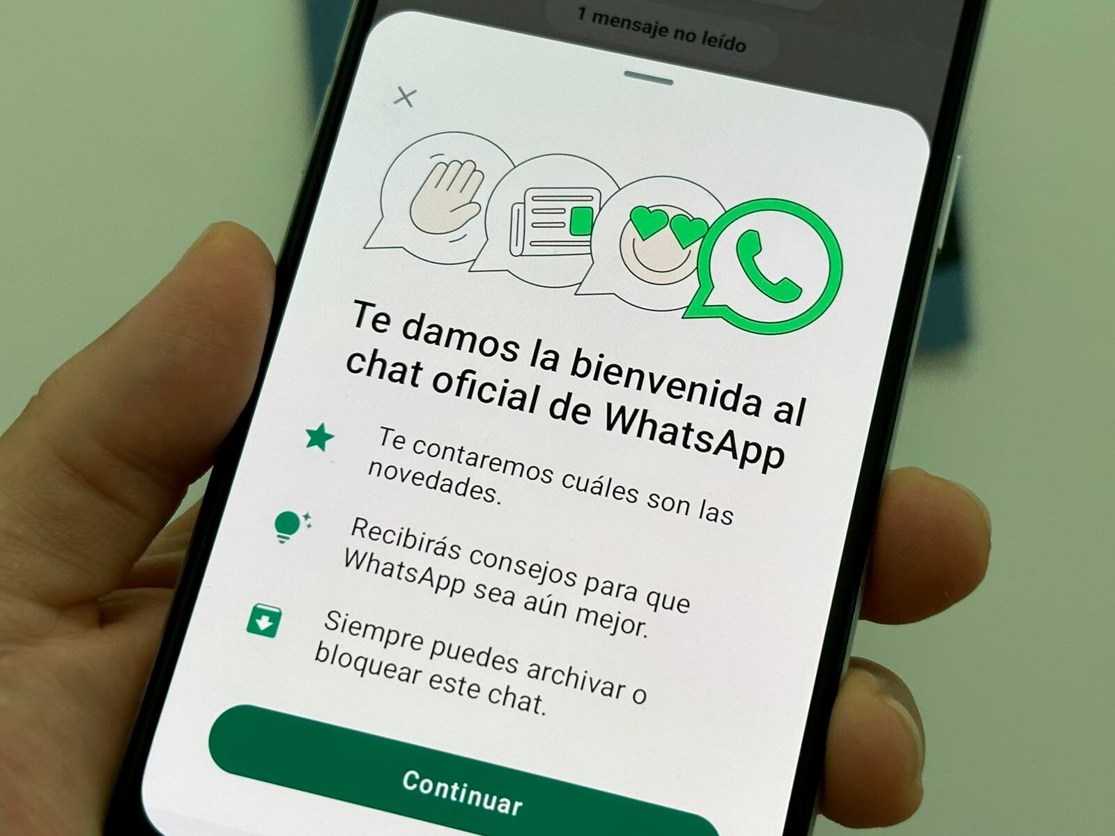 WHATSAPP | La app está presentando su chat para que así sepan las novedades que llegan con cada actualización. (Foto: MAG - Rommel Yupanqui)
