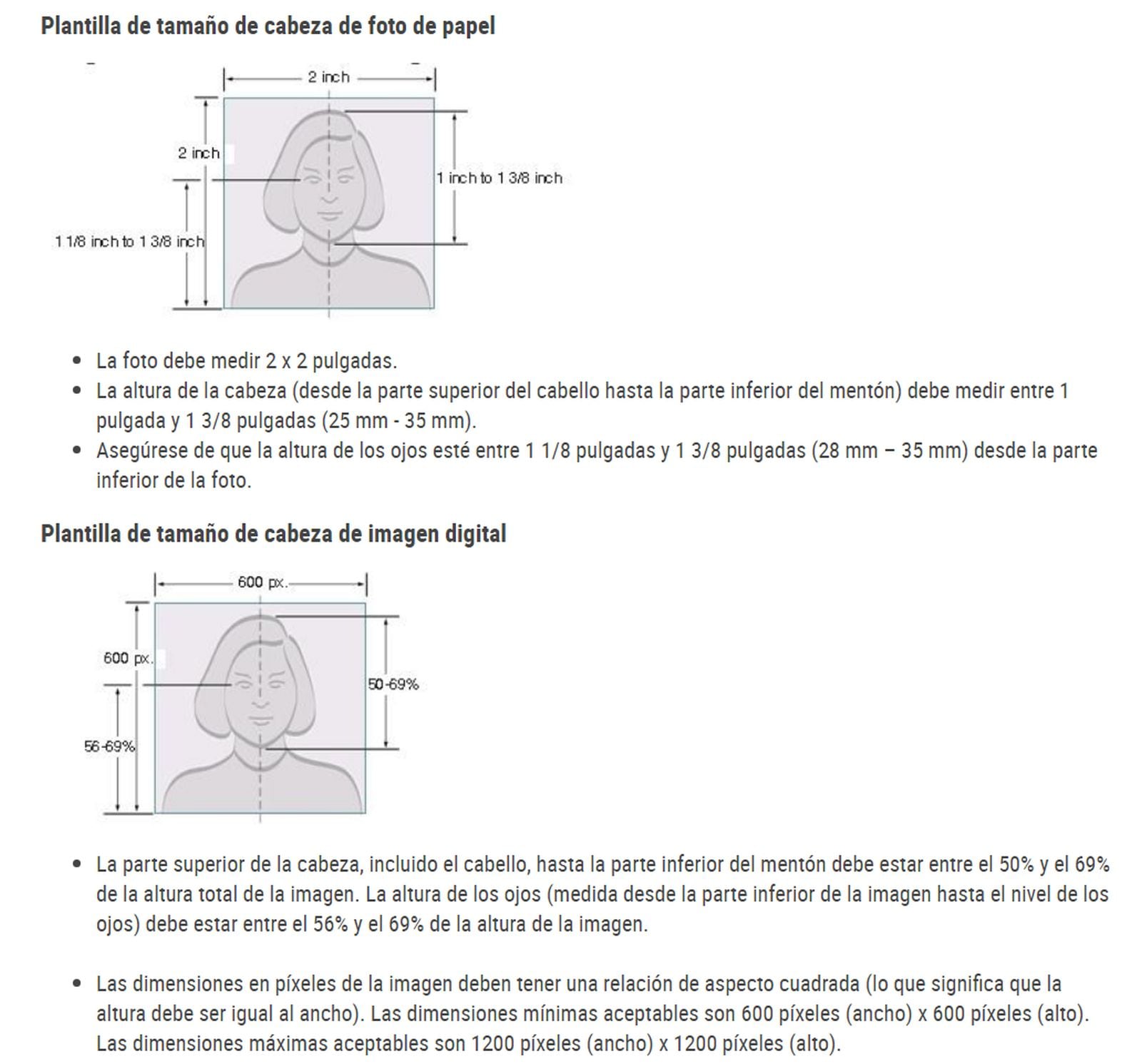 Las fotos del postulante y su familia que postulan a la lotería de visas deben cumplir con los estándares del Departamento de Estado
(Foto: Departamento de Estado)
