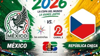 Las Estrellas (Canal 2) ha transmitido México 3-0 República Checa por el Mundial 2026