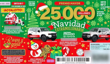 Navidad Extraordinaria de la Lotería de Boyacá EN VIVO: resultados del 24 de diciembre en Colombia