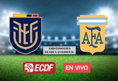 Argentina venció 1-0 a Ecuador en amistoso de preparación para la Copa América
