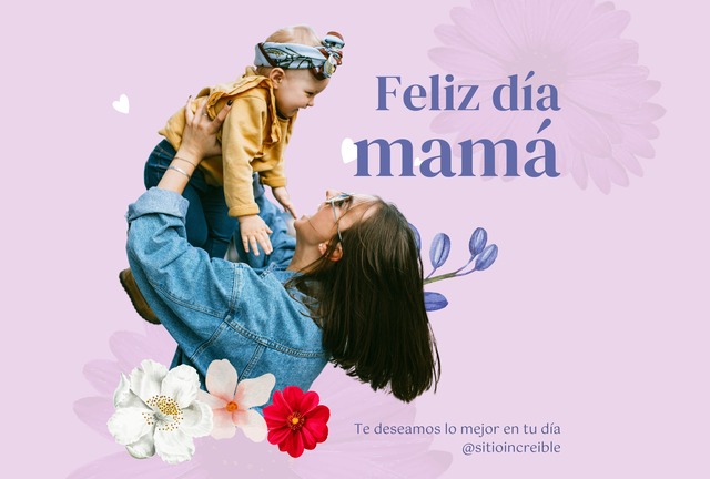 “Las rosas son rojas, las violetas azules, ser madre es duro, ¡pero tú también haces que parezca pan comido! Feliz Día de la Madre a la reina de la multitarea y una profesional de la maternidad”. (Foto: Pinterest)