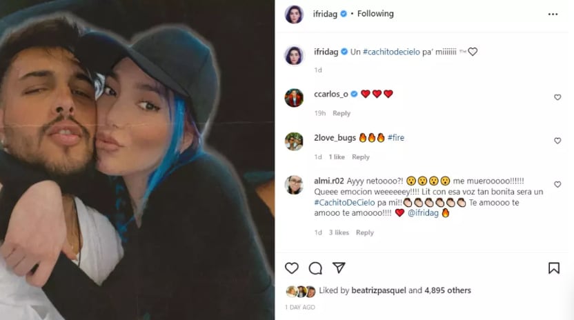 El presunto novio de Frida Sofía (Foto: Frida Sofía / Instagram)