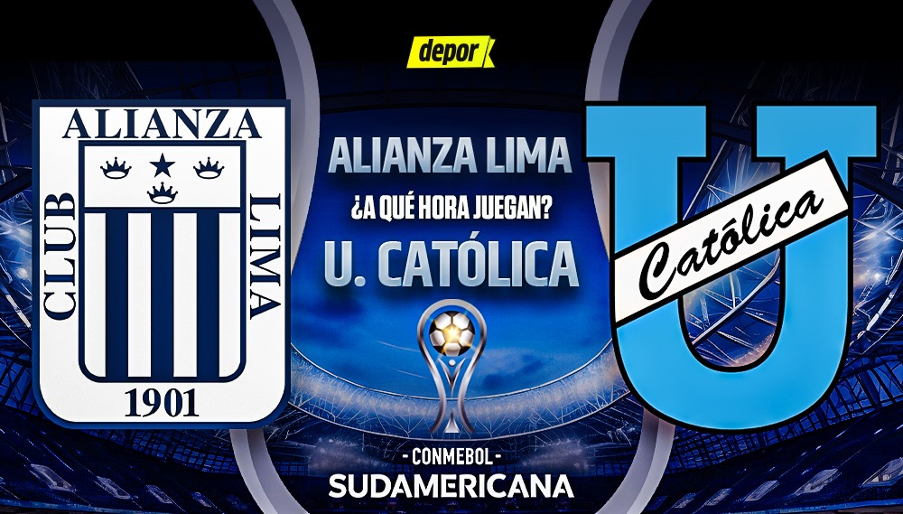 ¿A qué hora juegan Alianza Lima vs. U. Católica por Copa Sudamericana? (Diseño: Christian Marlow)